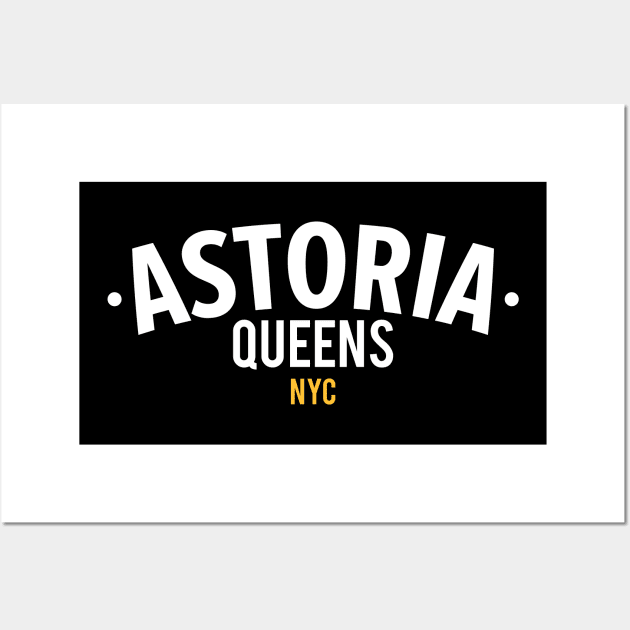 New York Queens - Queens Astoria - Queens logo Wall Art by Boogosh